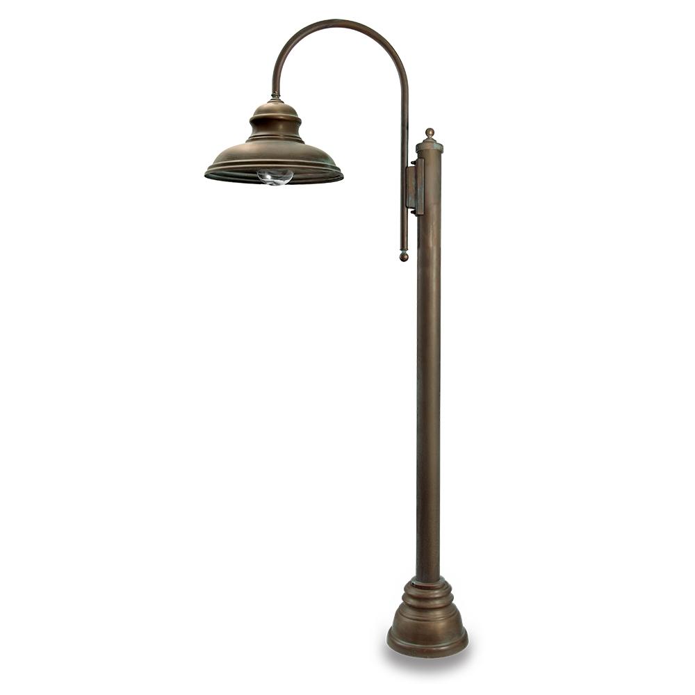 vonku medena stojacia lampa kandelaber zahradne osvetlenie vodotesna ip chranena stojacia lampa mediteranska antikovana medena chodnik garaz osvetlenie lampa moretti luce lampy.jpg